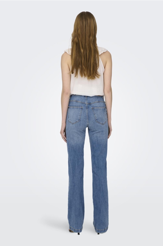 JDYFLORA LIFE FLARED HIGH MB NOOS 15167994 Medium Blue Denim